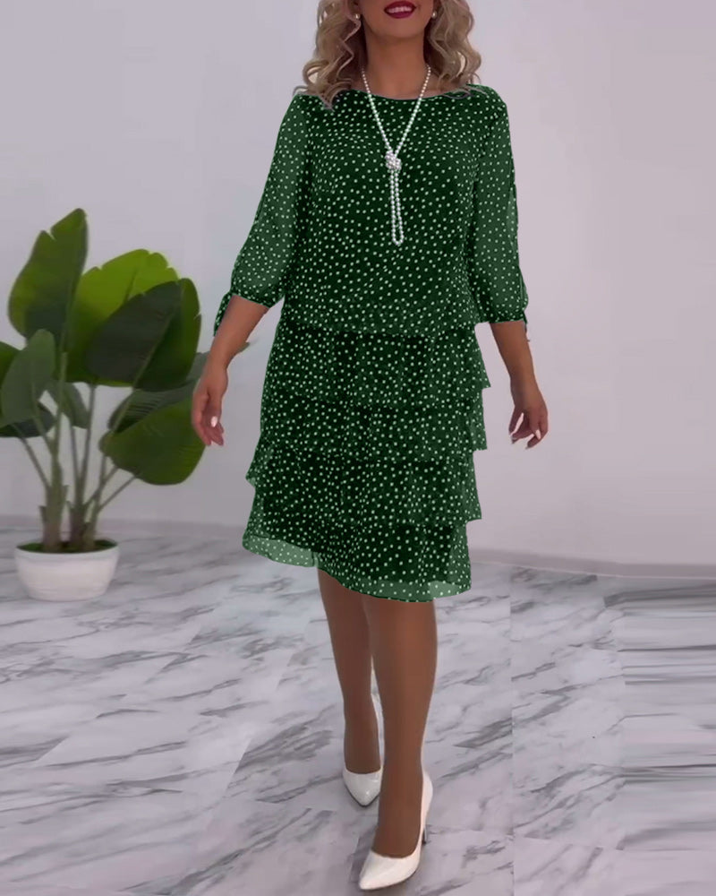 Eloise™ - Elegant Polka Dot Dress