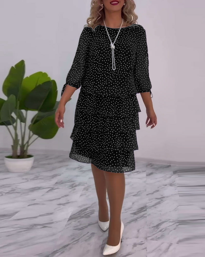 Eloise™ - Elegant Polka Dot Dress