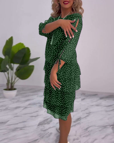 Eloise™ - Elegant Polka Dot Dress