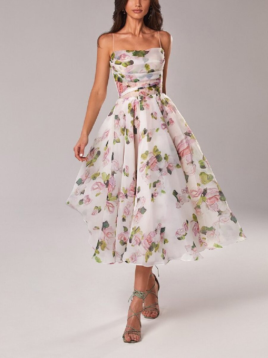 Freya™ - Elegant Floral Printed Summer Dress