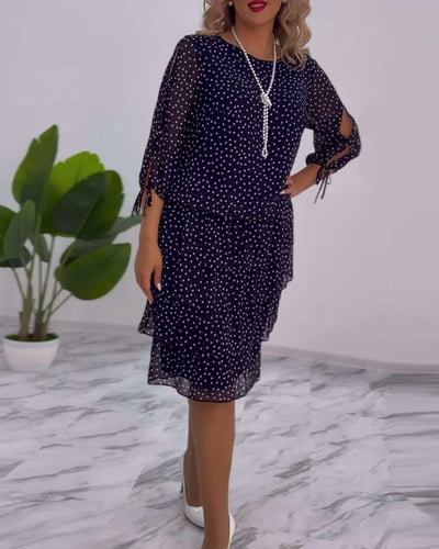 Eloise™ - Elegant Polka Dot Dress