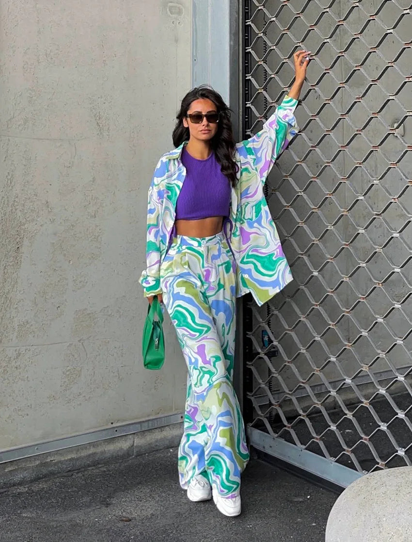 Eliza™ - Stylish Colorful Co-ord Set