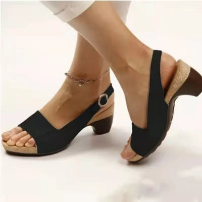 Georgia™ - Comfortable Elegant Low Chunky Heel Shoes