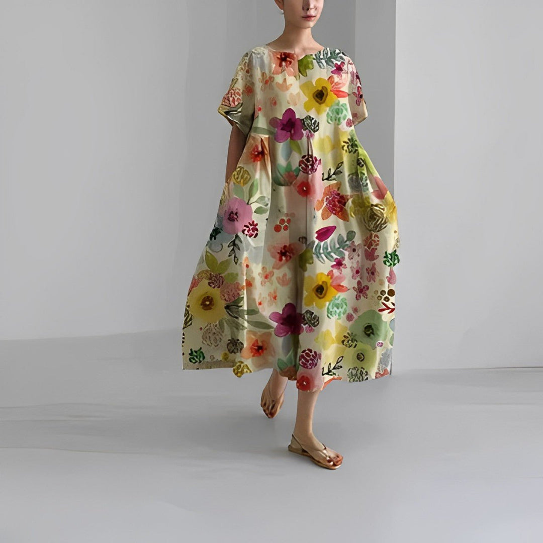 Ruby™ - Comfortable Boho Floral Spring Dress