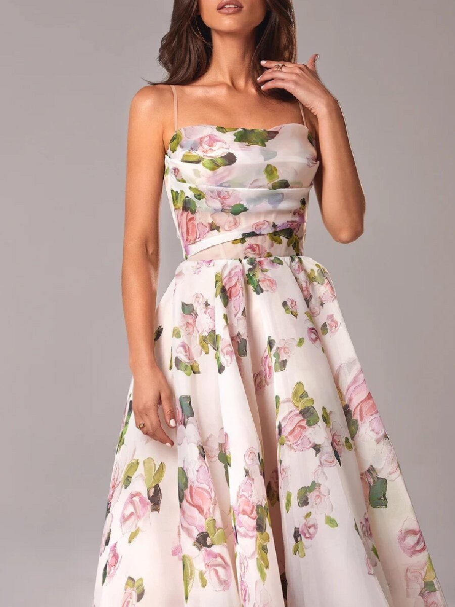 Freya™ - Elegant Floral Printed Summer Dress