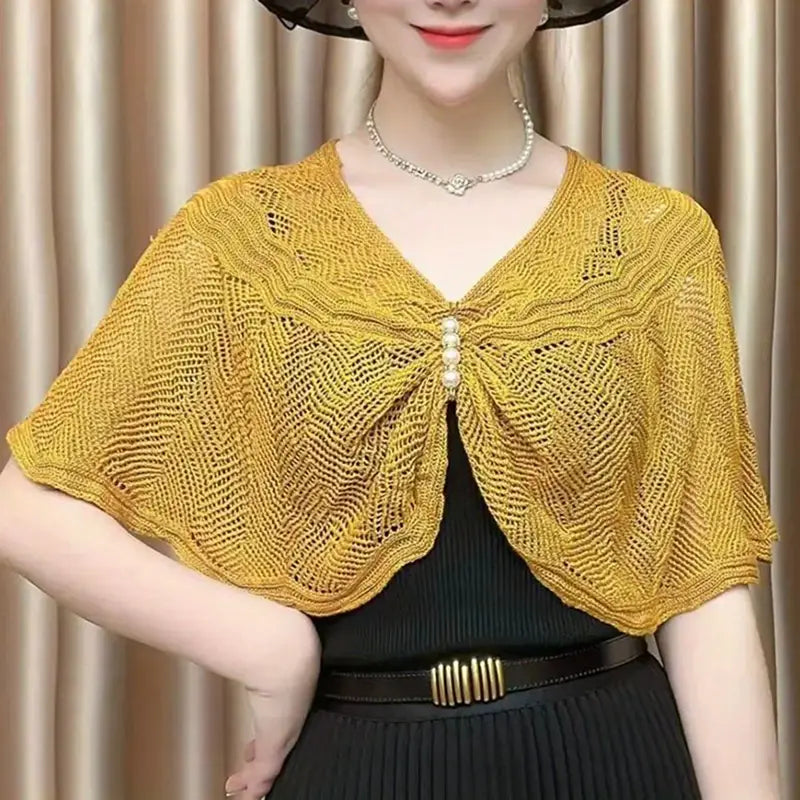 Ruby™ - Stylish Knitted Lace Shawl