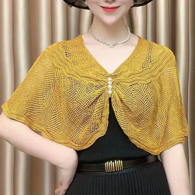 Ruby™ - Stylish Knitted Lace Shawl