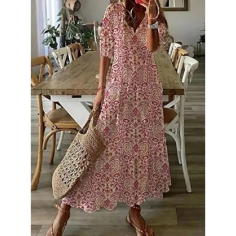 Evie™ - Stylish Boho Tummy Coverage Dress